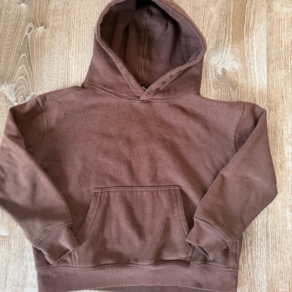 Nova kids Chocolate brown hoodie sweatshirt size 7